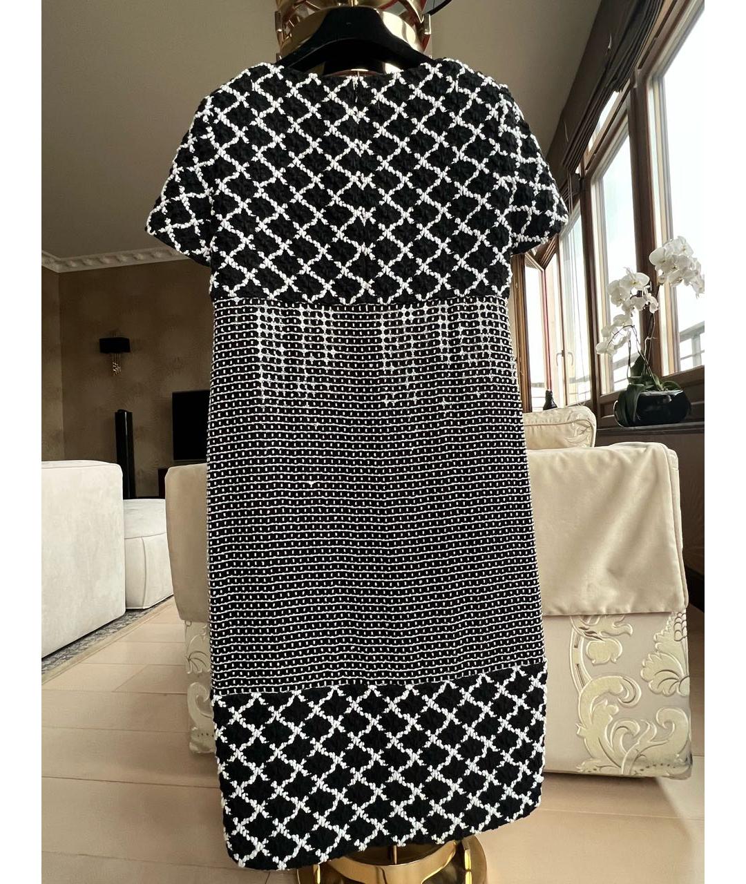 CHANEL Черное твидовое коктейльное платье, фото 2