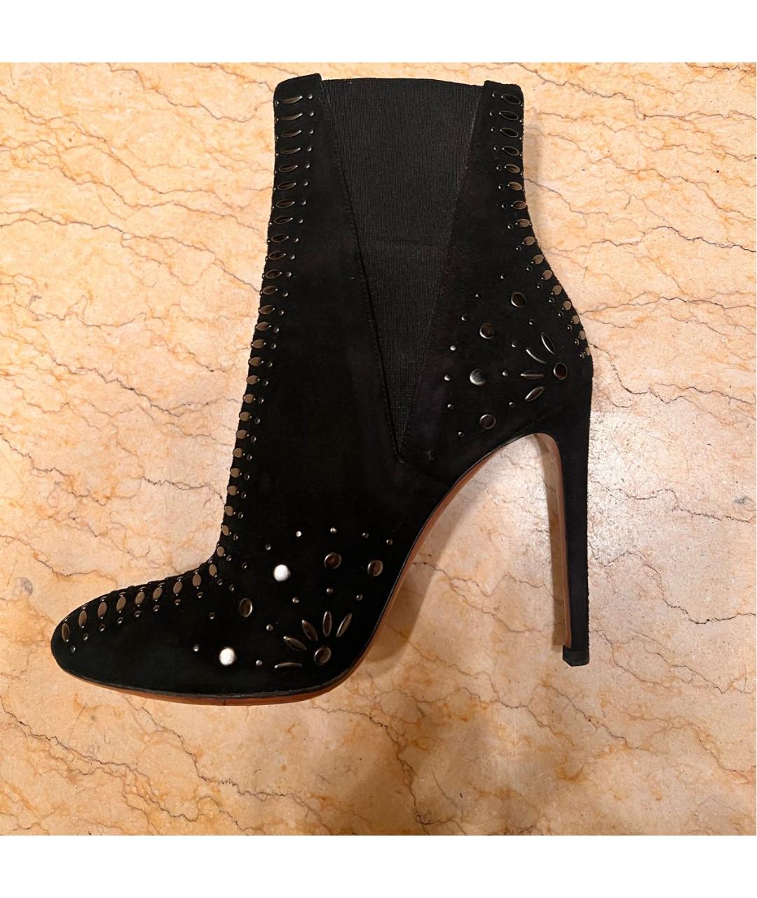 ALAIA Черные кожаные ботильоны, фото 6