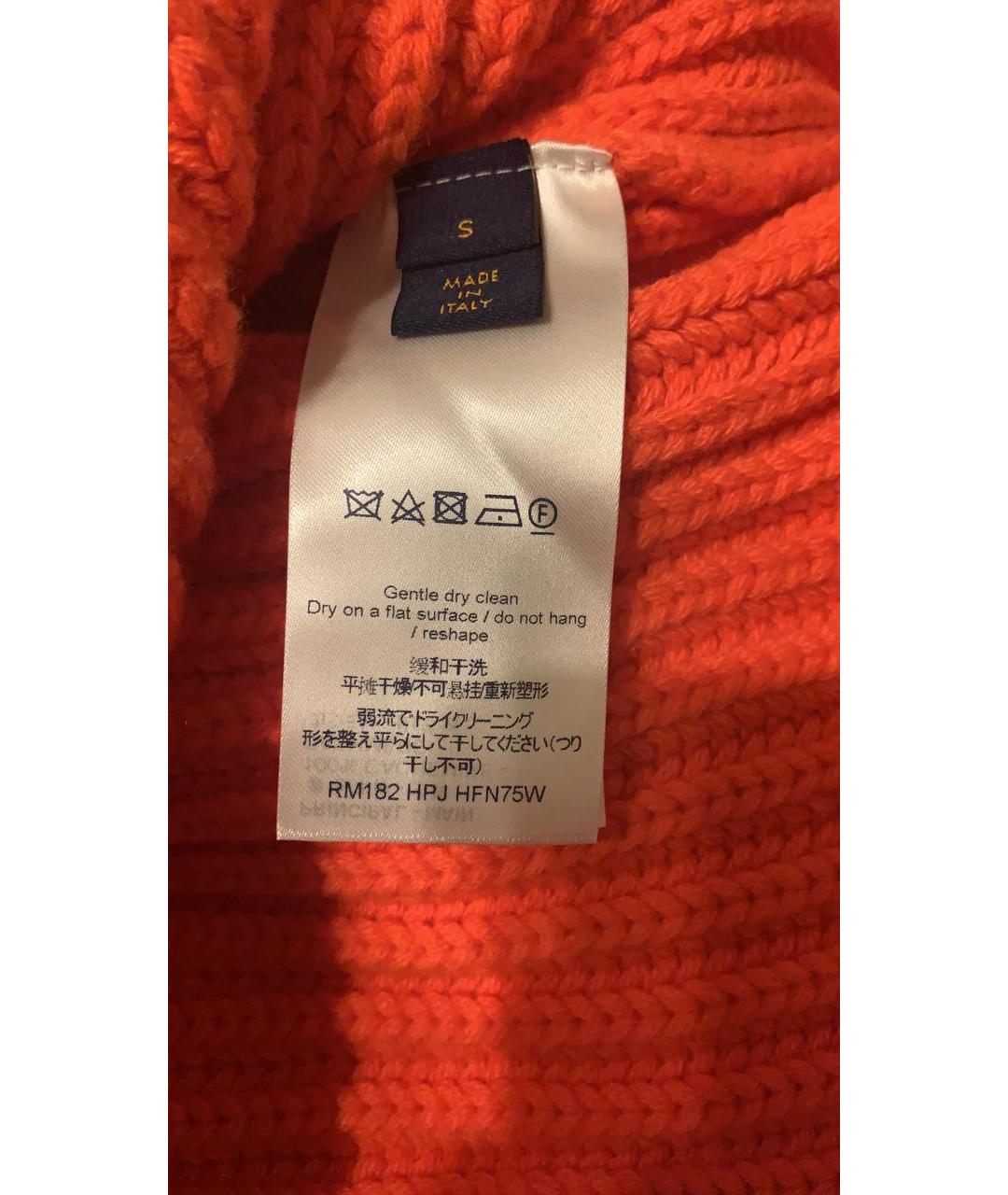 LOUIS VUITTON PRE-OWNED Оранжевый кашемировый джемпер / свитер, фото 3