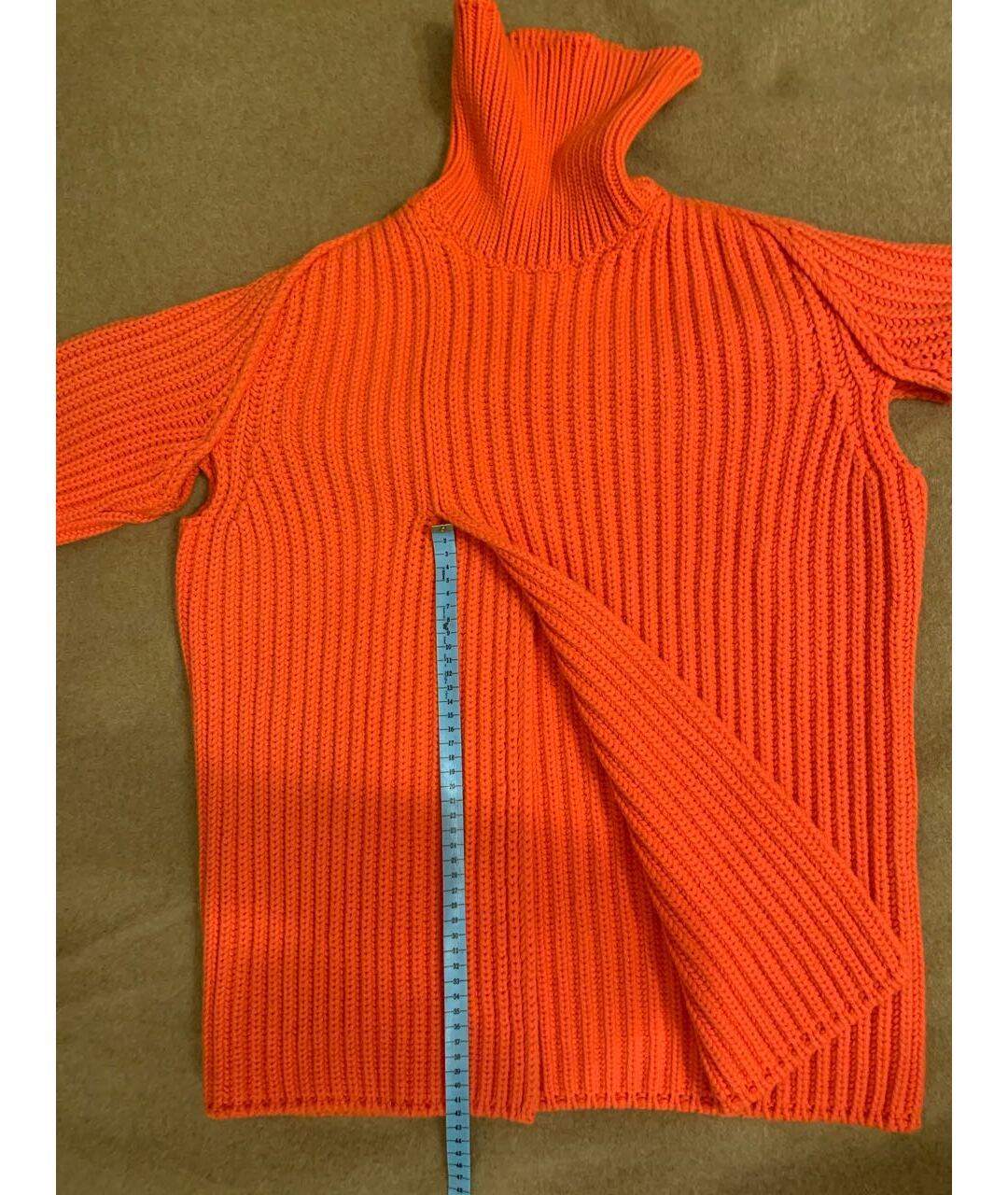 LOUIS VUITTON PRE-OWNED Оранжевый кашемировый джемпер / свитер, фото 7