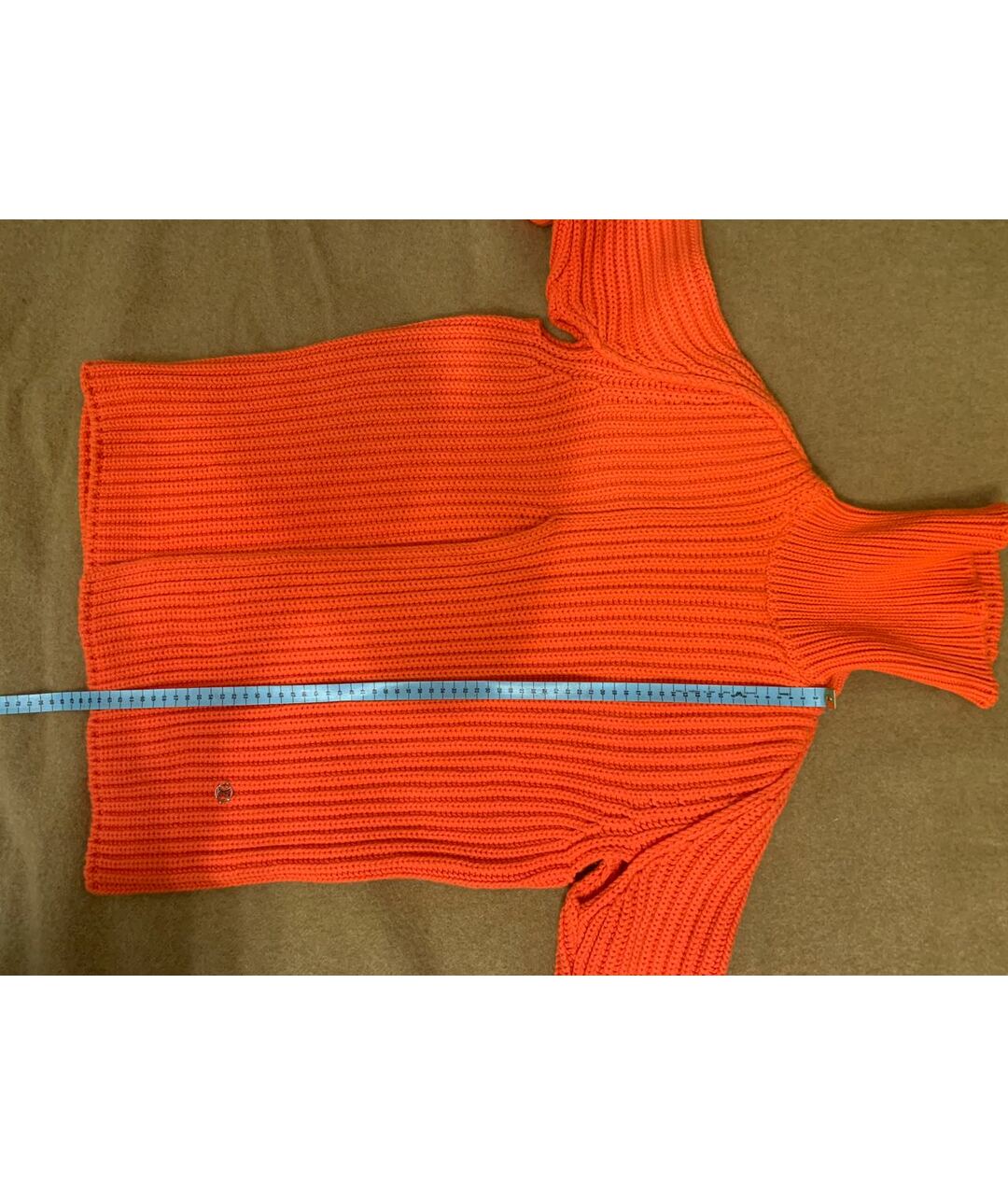 LOUIS VUITTON PRE-OWNED Оранжевый кашемировый джемпер / свитер, фото 8