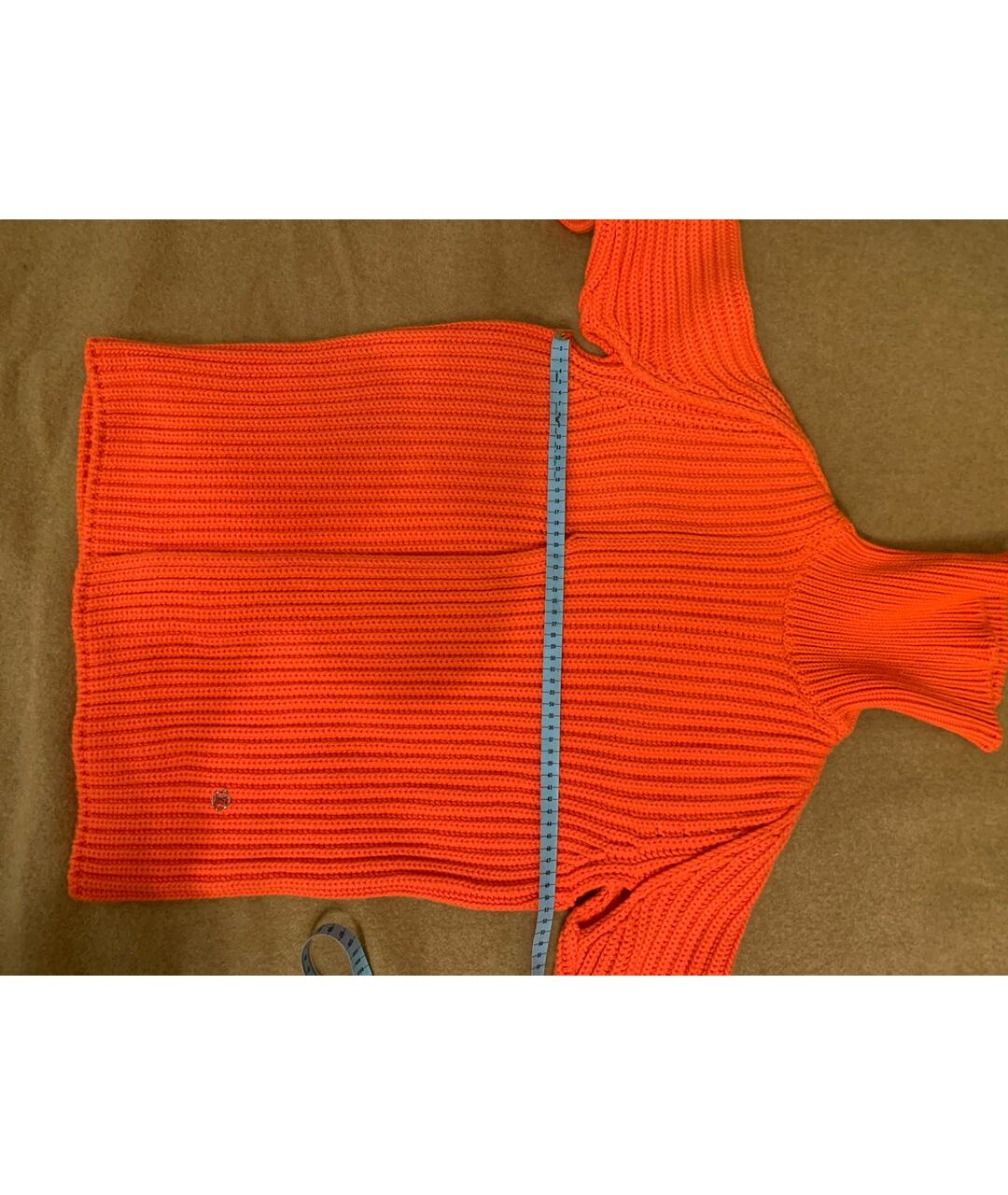 LOUIS VUITTON PRE-OWNED Оранжевый кашемировый джемпер / свитер, фото 5