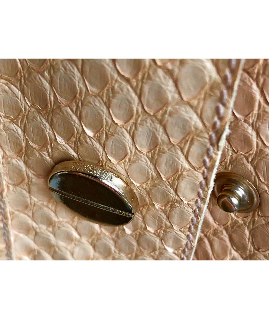 VERSACE Бежевая куртка из экзотической кожи, фото 6