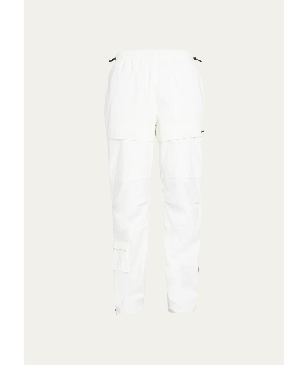 BURBERRY Белые синтетические повседневные брюки, фото 6