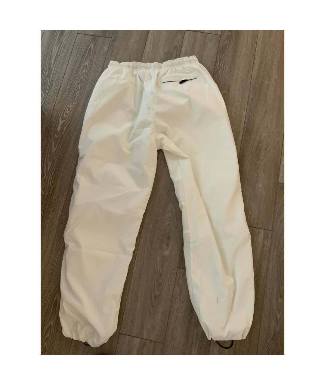 BURBERRY Белые синтетические повседневные брюки, фото 3