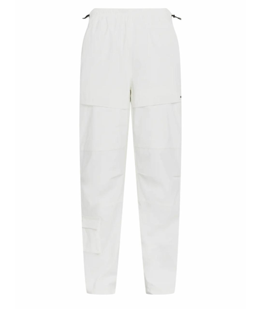 BURBERRY Белые синтетические повседневные брюки, фото 1