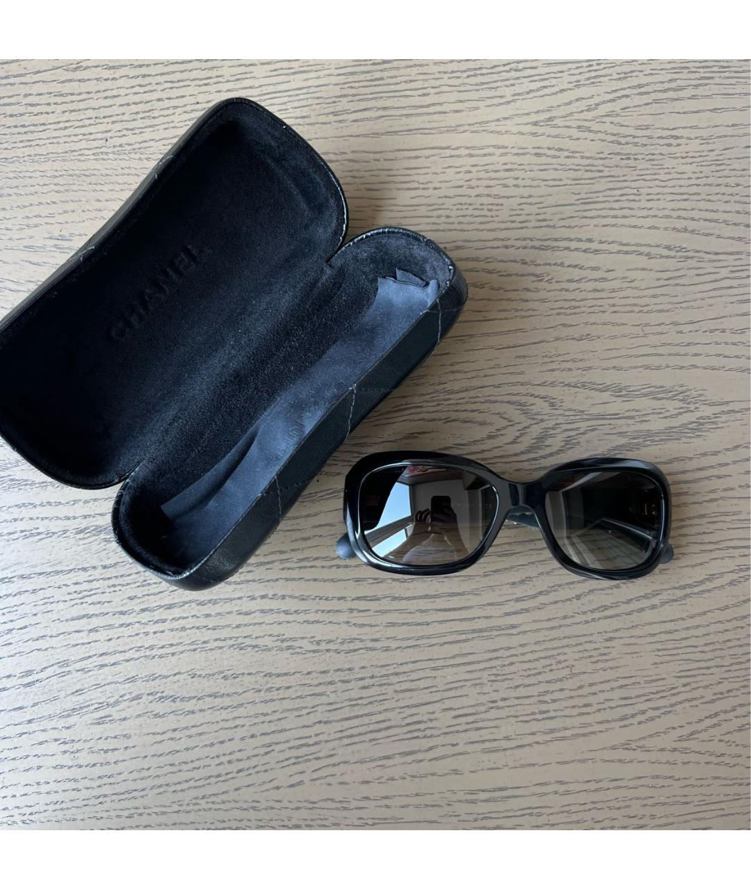 CHANEL PRE-OWNED Мульти пластиковые солнцезащитные очки, фото 5