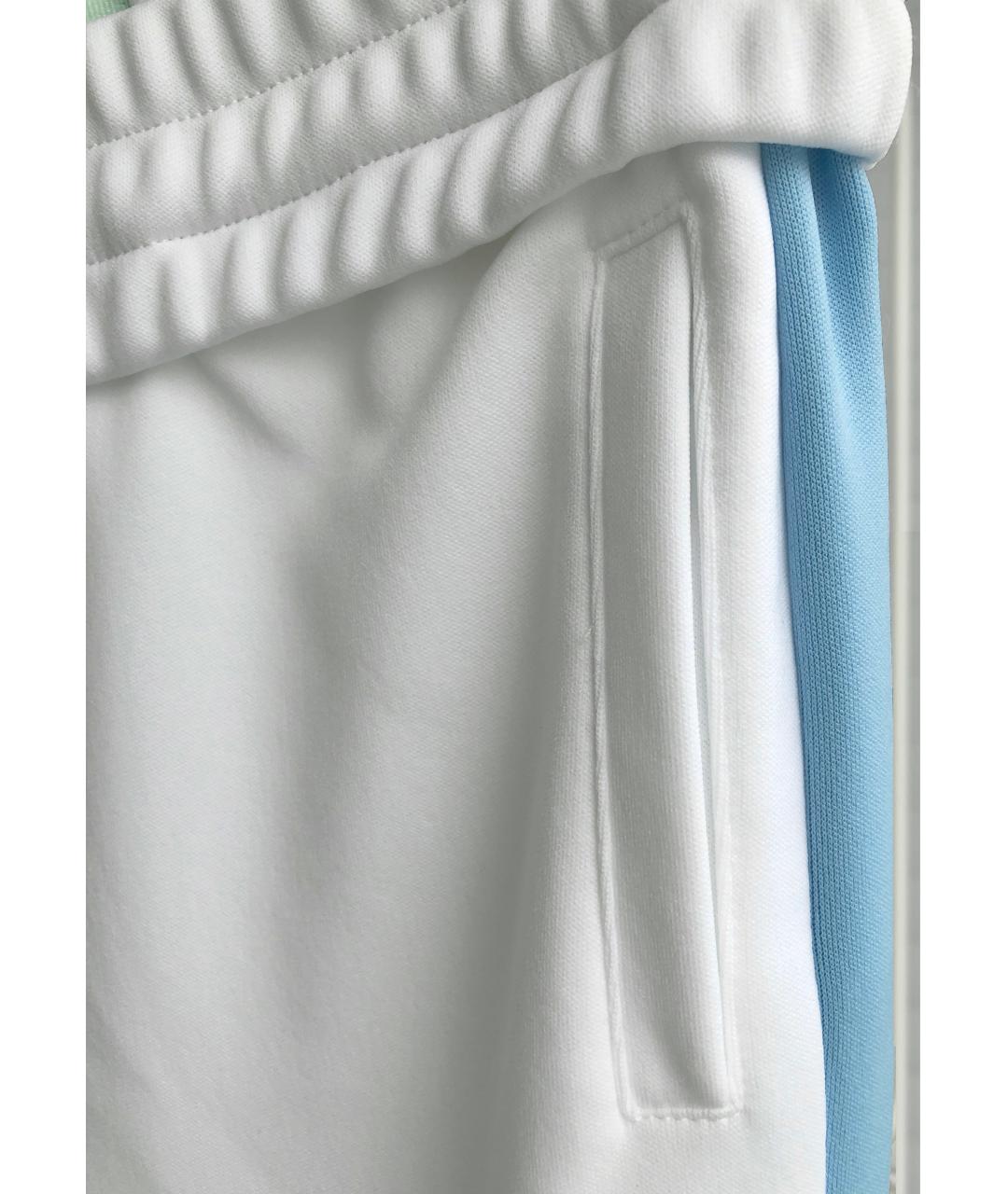 OFF-WHITE Белые полиэстеровые брюки широкие, фото 6