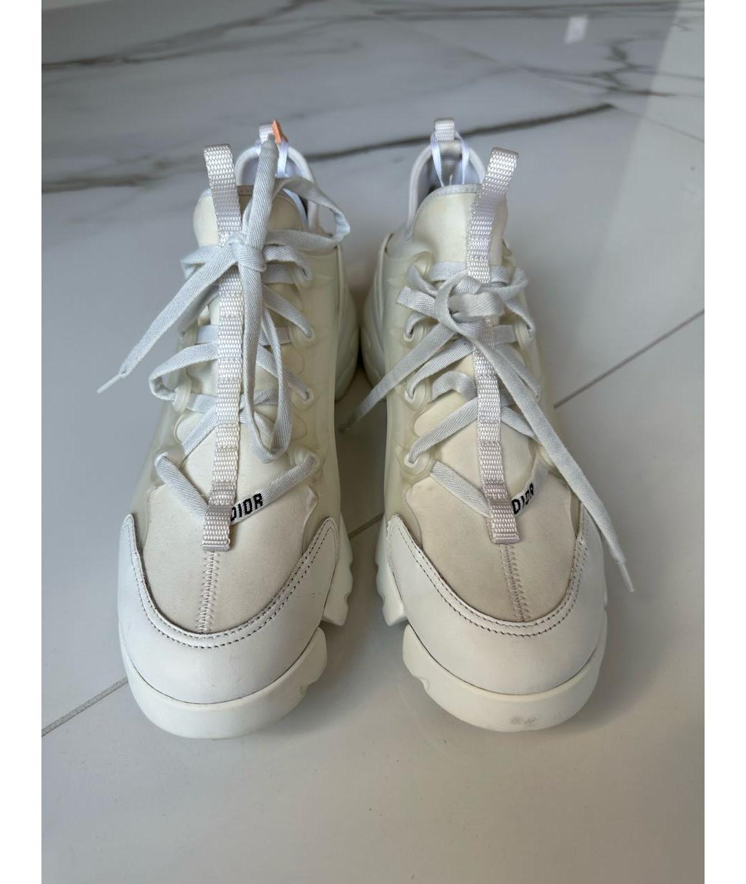 CHRISTIAN DIOR PRE-OWNED Белые кожаные кроссовки, фото 2