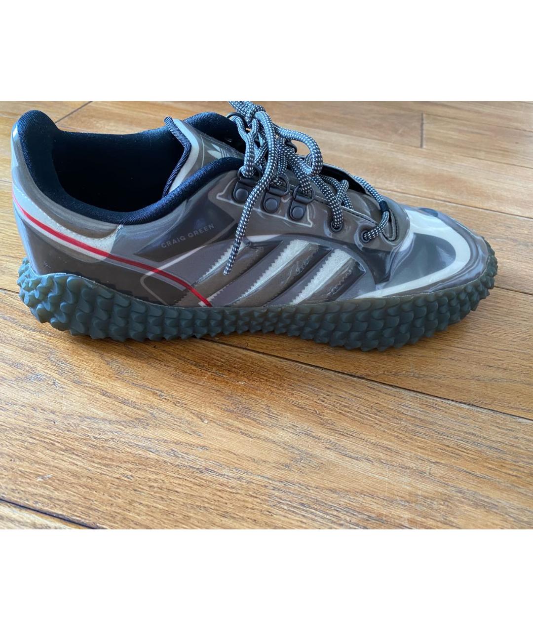 ADIDAS Зеленые резиновые низкие кроссовки / кеды, фото 2