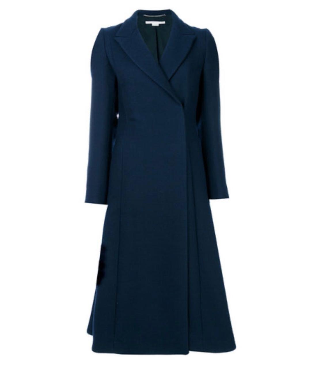 STELLA MCCARTNEY Темно-синее шерстяное пальто, фото 1