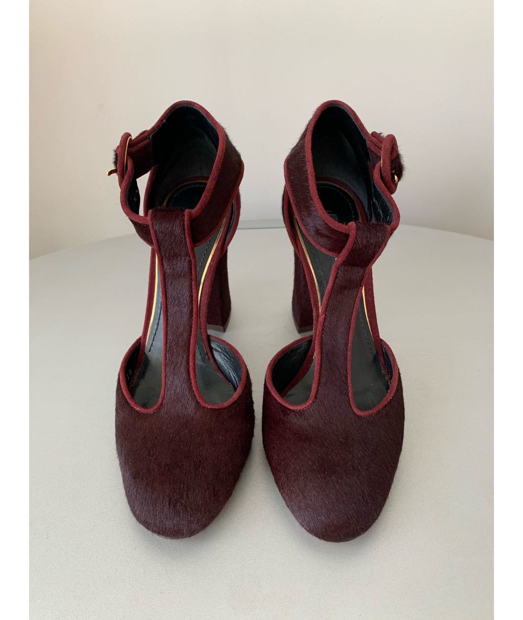 DOLCE&GABBANA Бордовые туфли из экзотической кожи, фото 2