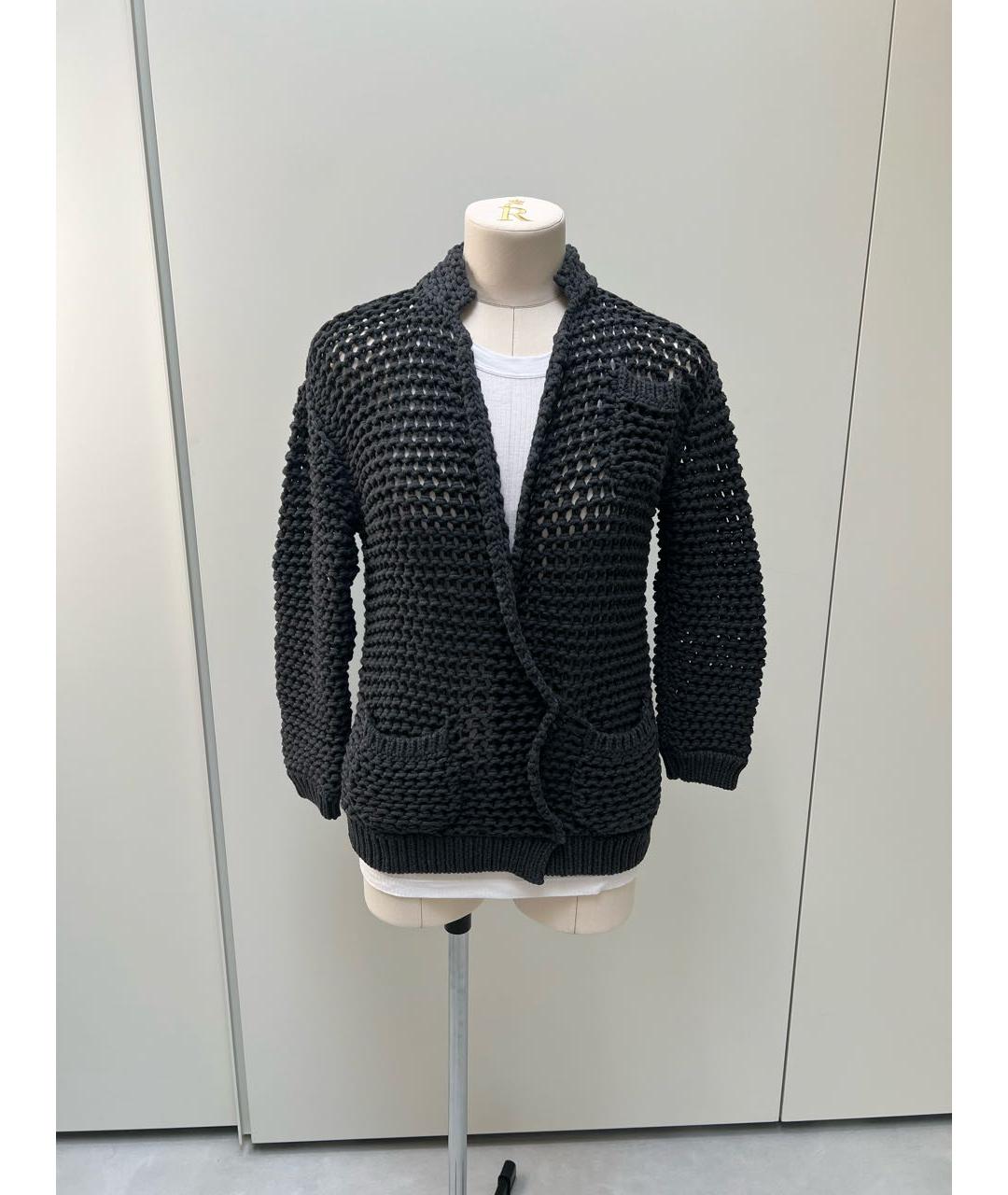 BRUNELLO CUCINELLI Антрацитовый кардиган, фото 8