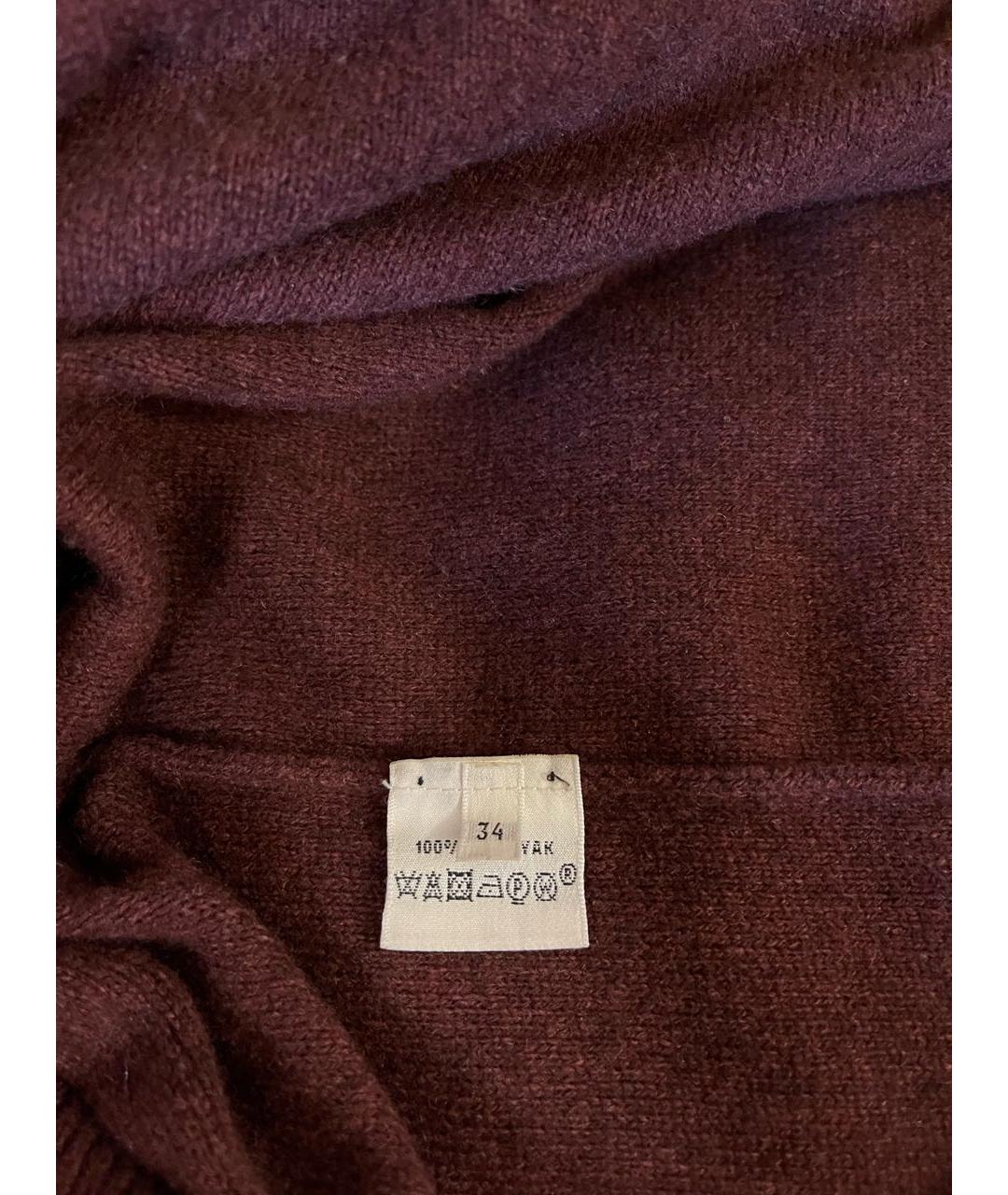 HERMES PRE-OWNED Бордовый шерстяной джемпер / свитер, фото 4