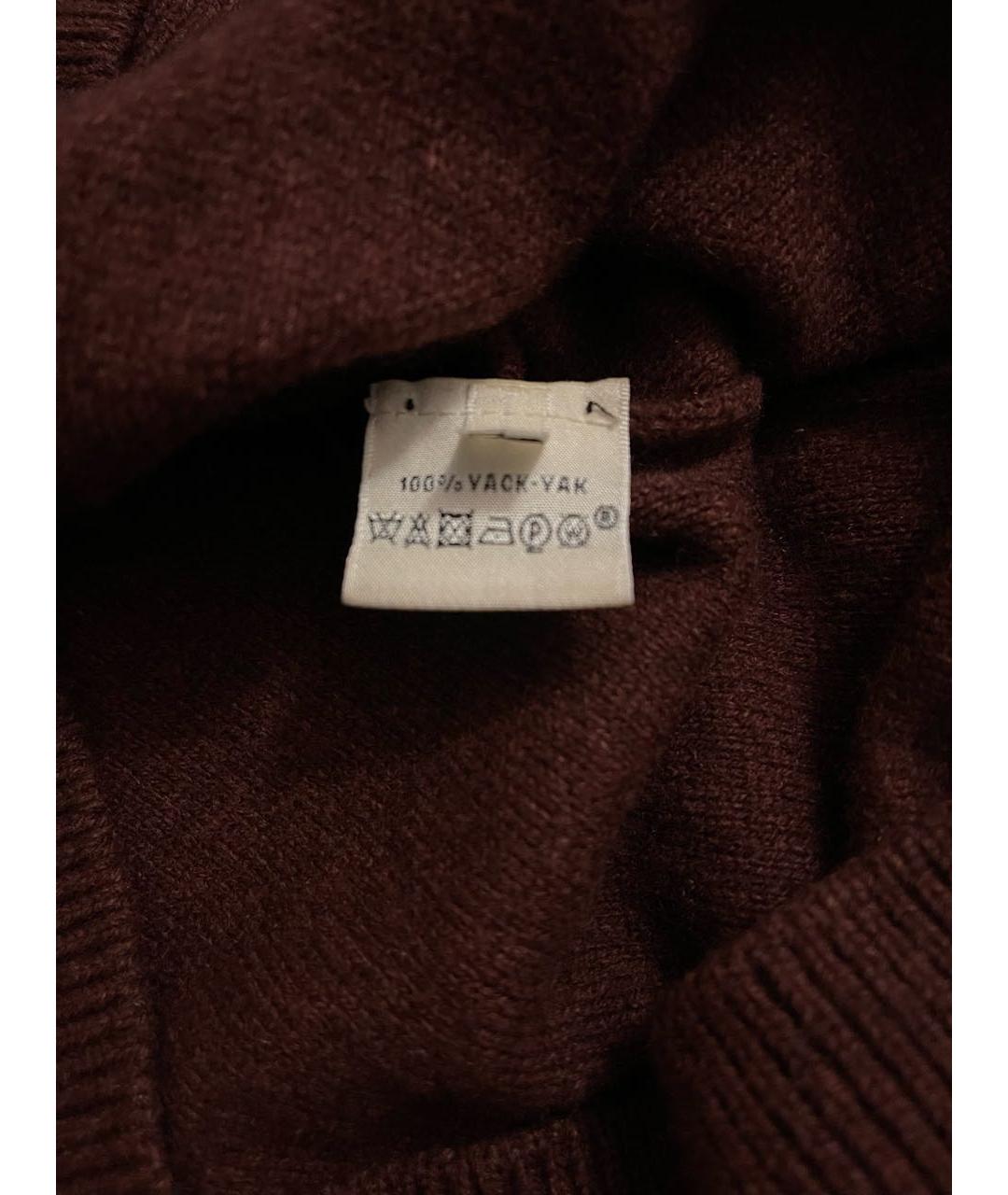 HERMES PRE-OWNED Бордовый шерстяной джемпер / свитер, фото 7