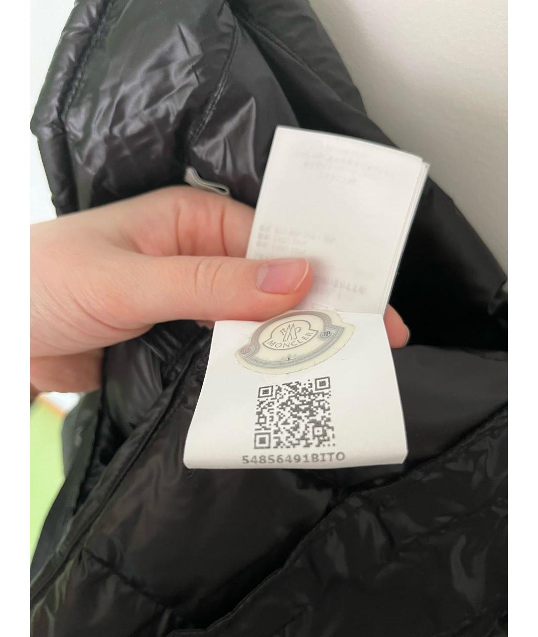 MONCLER Черная полиамидовая куртка, фото 6