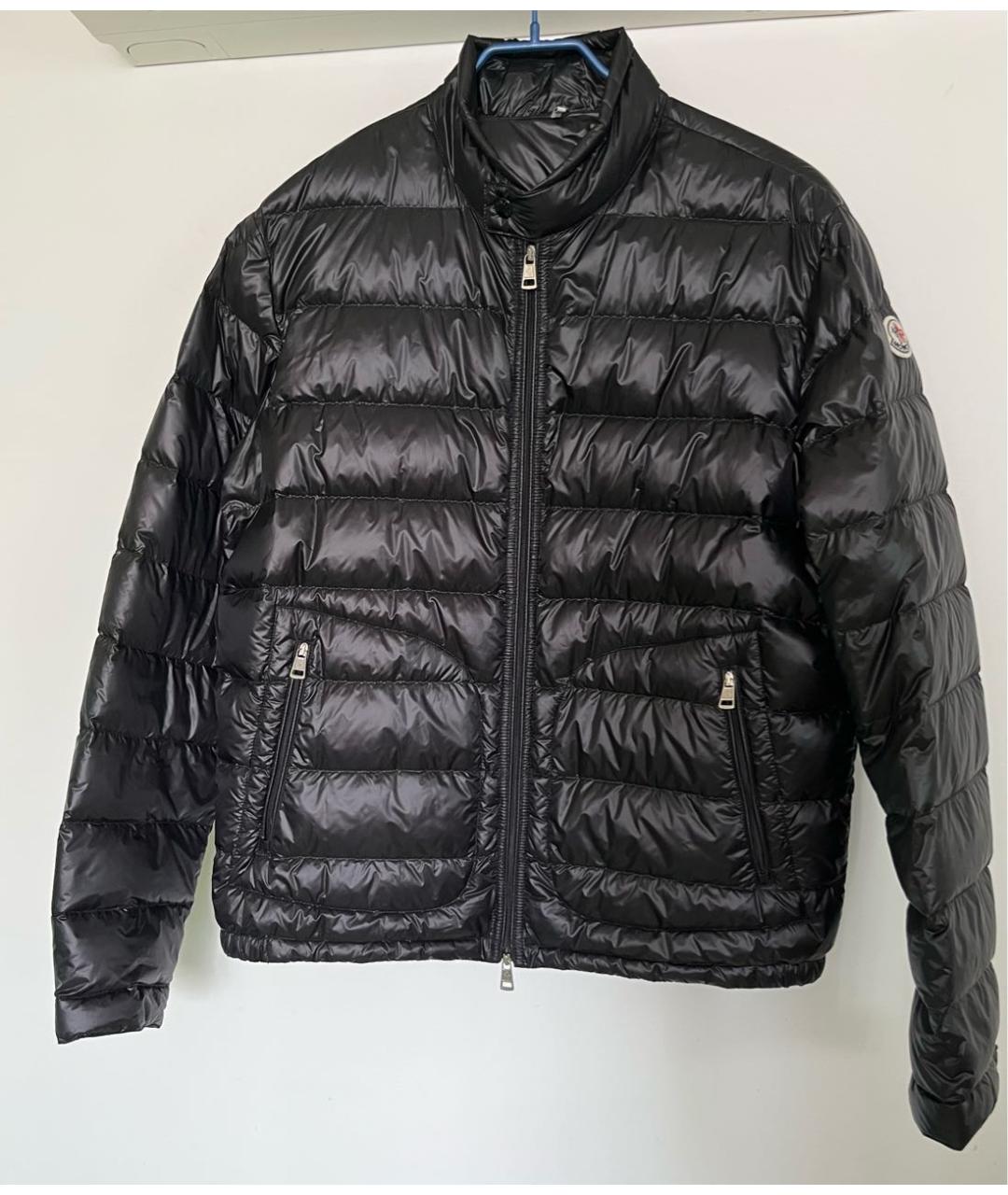 MONCLER Черная полиамидовая куртка, фото 8