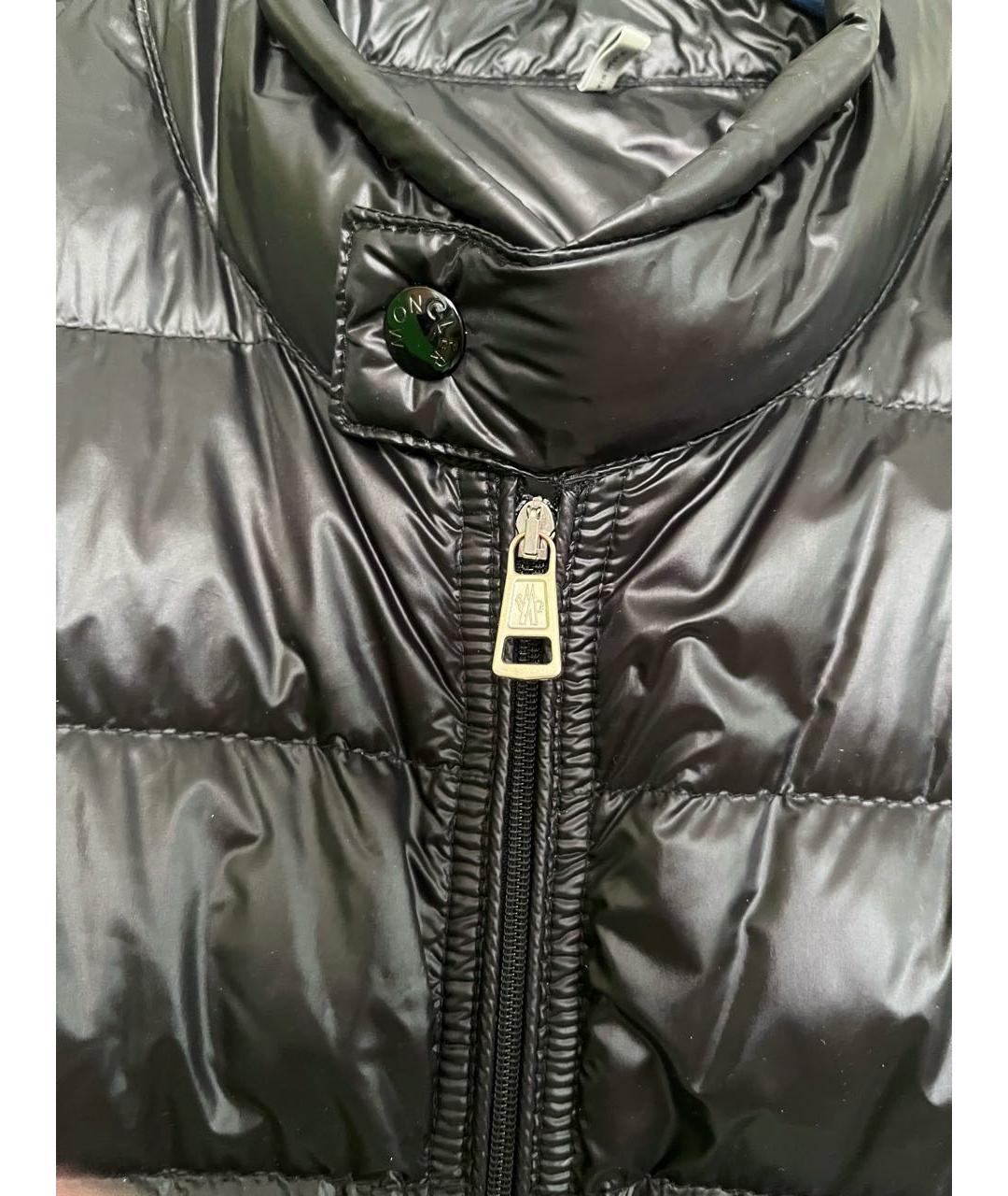 MONCLER Черная полиамидовая куртка, фото 4