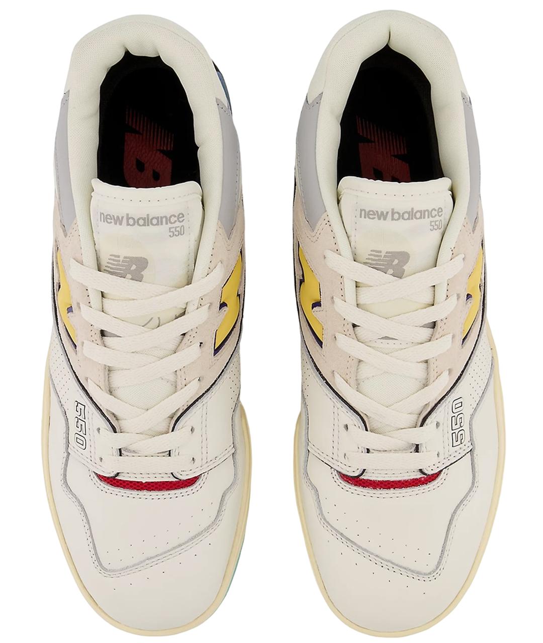 NEW BALANCE Бежевые кожаные кроссовки, фото 3