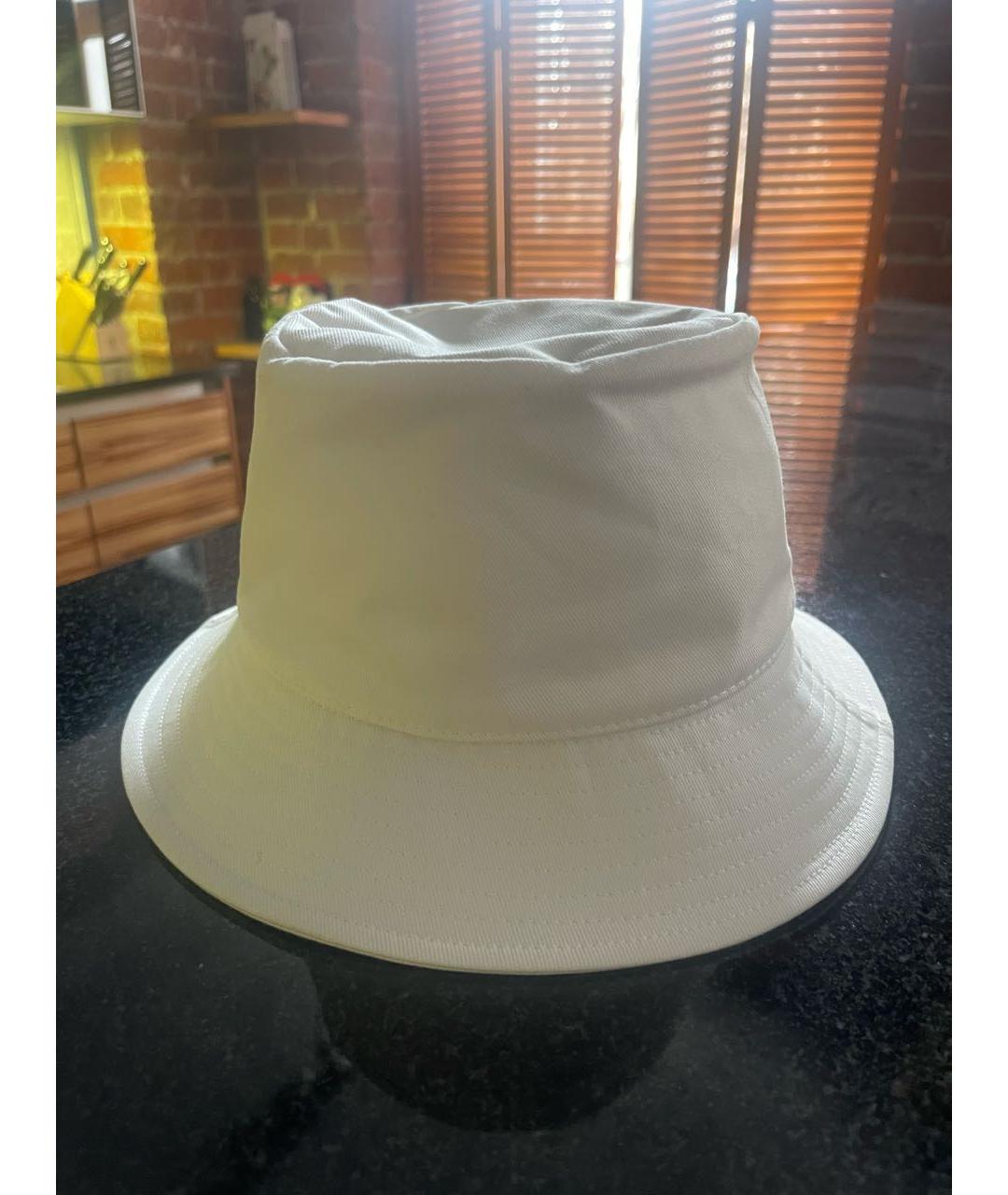 CELINE Белая хлопковая шляпа, фото 2