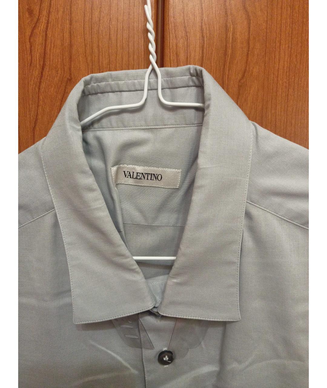 VALENTINO Серая хлопковая классическая рубашка, фото 3