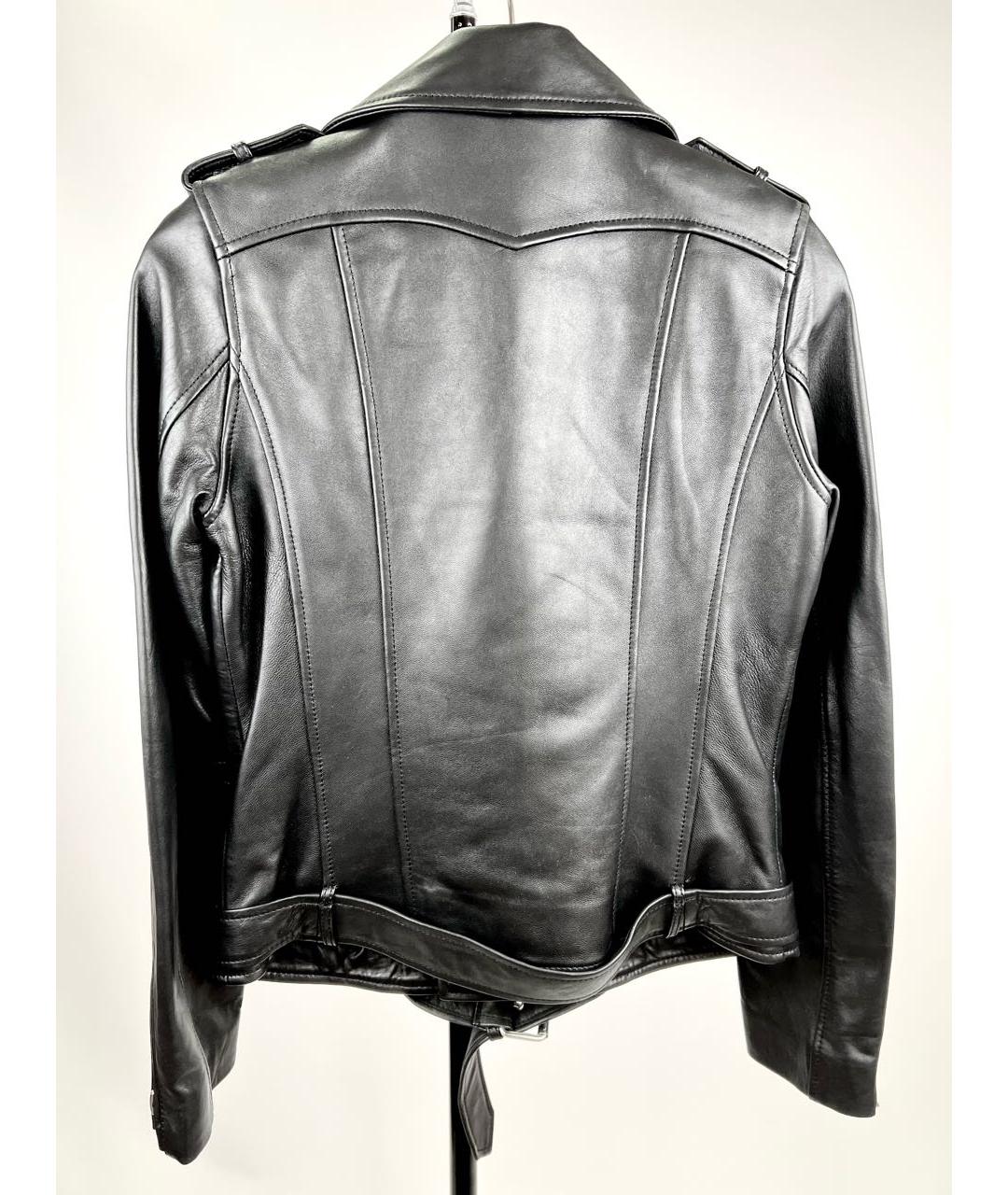 MAJE Черная кожаная куртка, фото 4