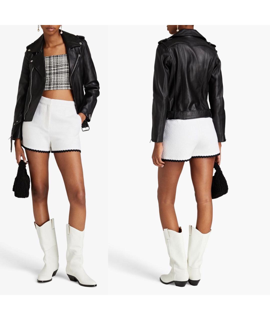 MAJE Черная кожаная куртка, фото 7