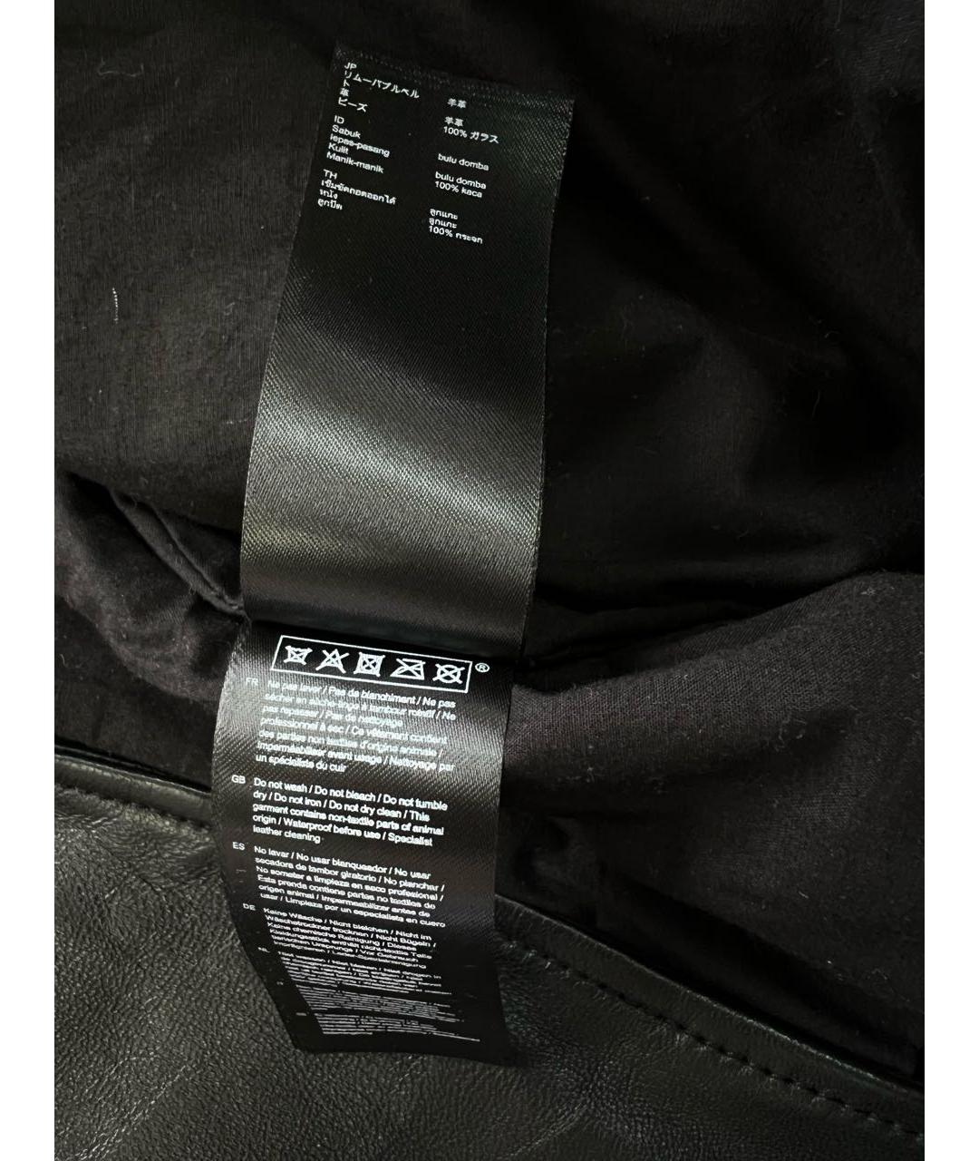 MAJE Черная кожаная куртка, фото 6