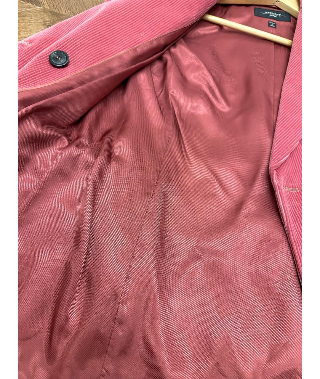 WEEKEND MAX MARA Розовый велюровый жакет/пиджак, фото 3