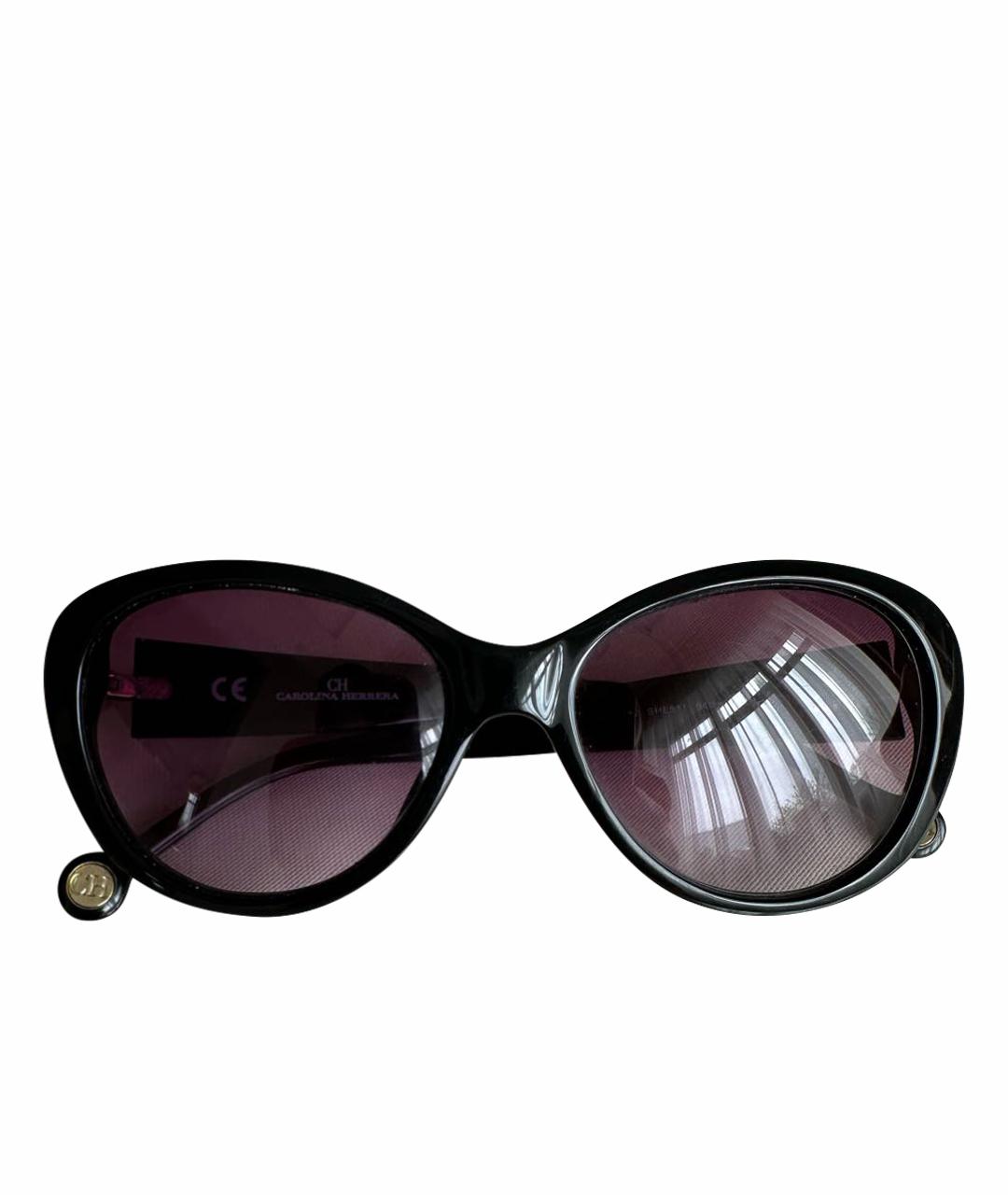 CAROLINA HERRERA Черные пластиковые солнцезащитные очки, фото 1