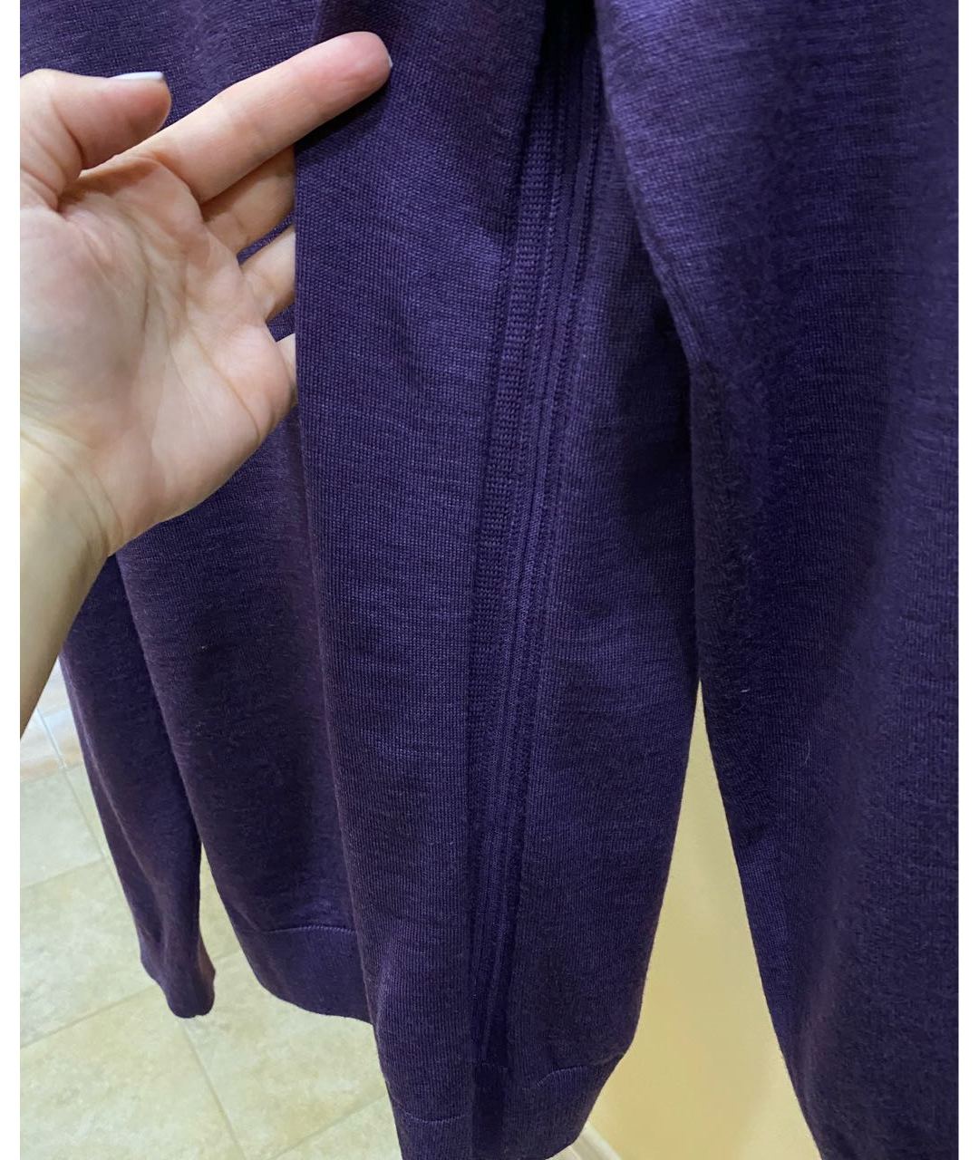 HUGO BOSS Фиолетовый шерстяной джемпер / свитер, фото 6
