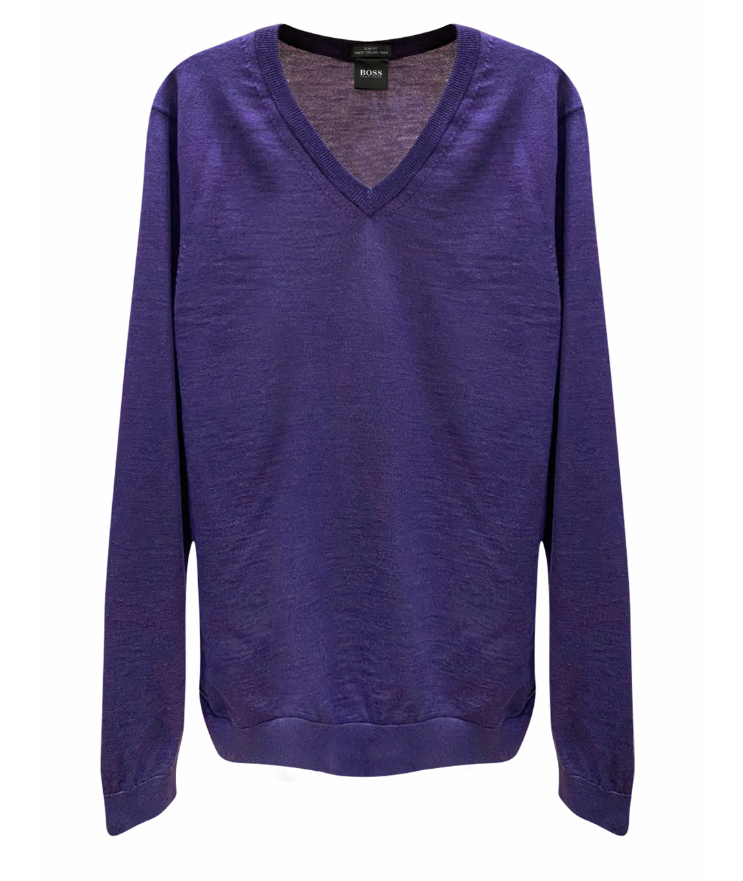 HUGO BOSS Фиолетовый шерстяной джемпер / свитер, фото 1