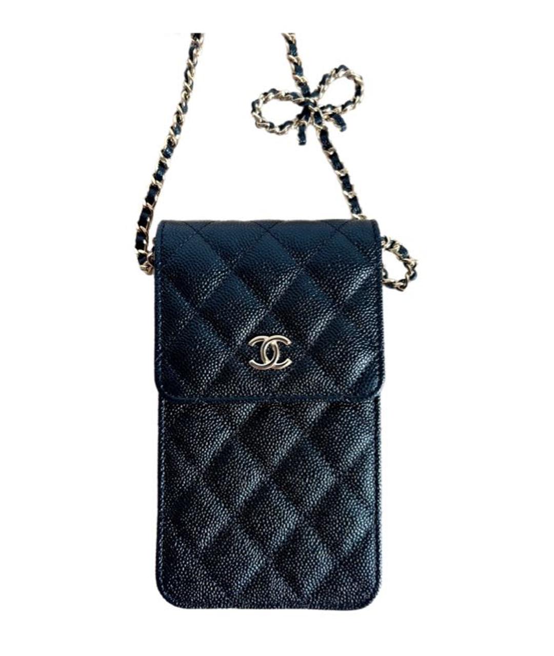 CHANEL PRE-OWNED Черная кожаная сумка через плечо для женщин – купить в  интернет магазине с доставкой