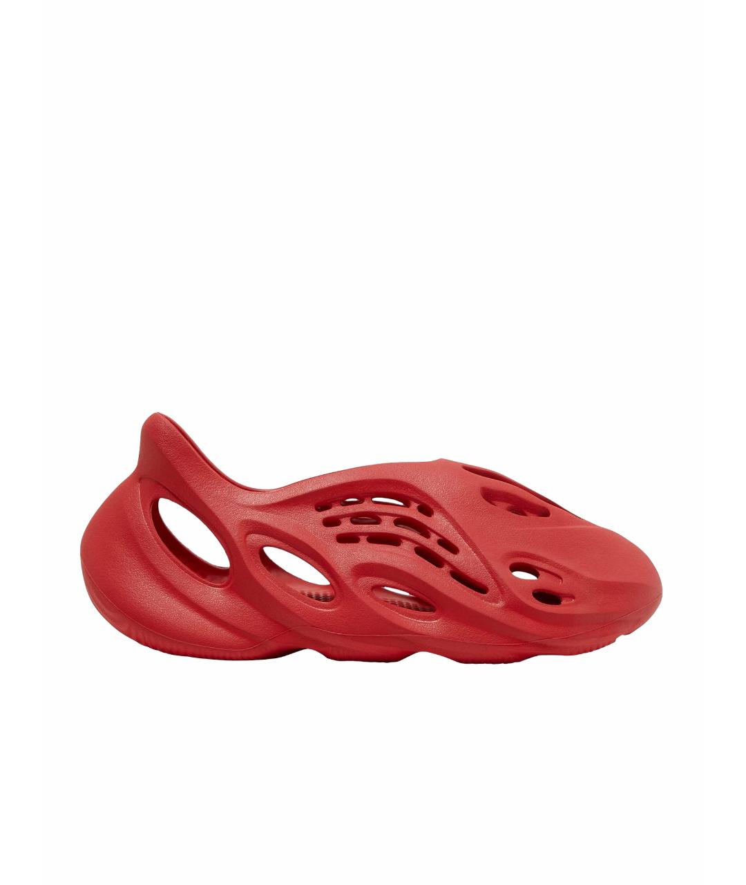 ADIDAS YEEZY Красные резиновые сандалии, фото 1