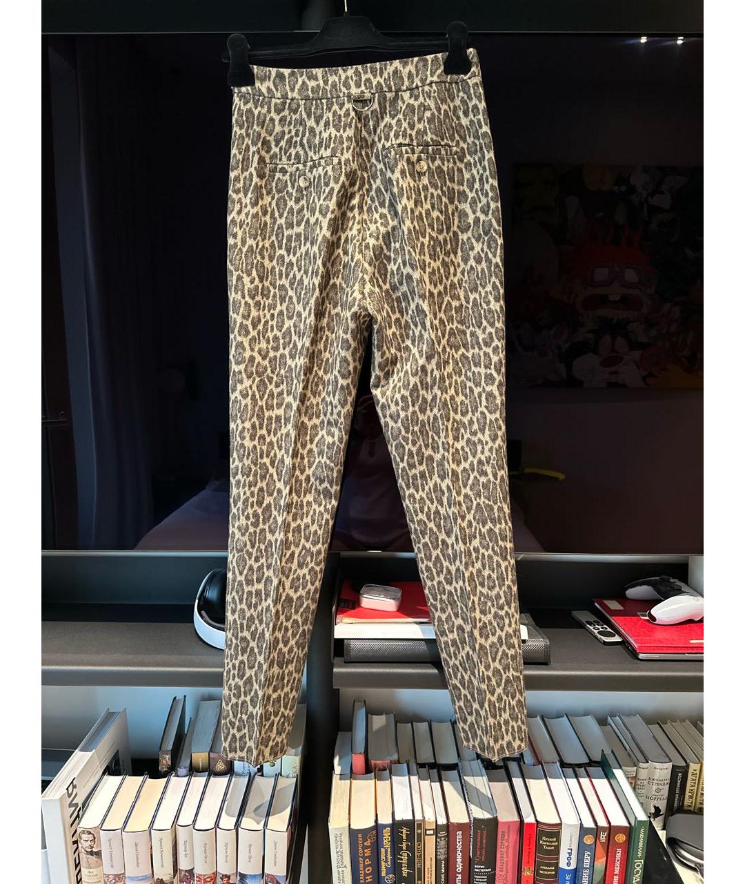 MAX MARA Мульти шерстяные прямые брюки, фото 2