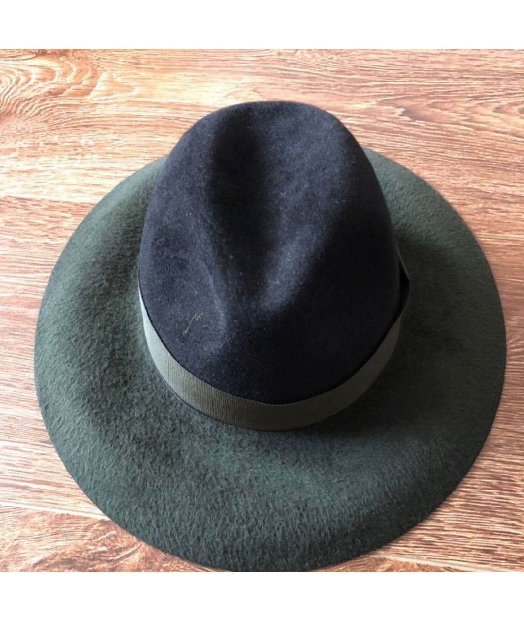 RUSLAN BAGINSKIY Зеленая шерстяная шляпа, фото 3