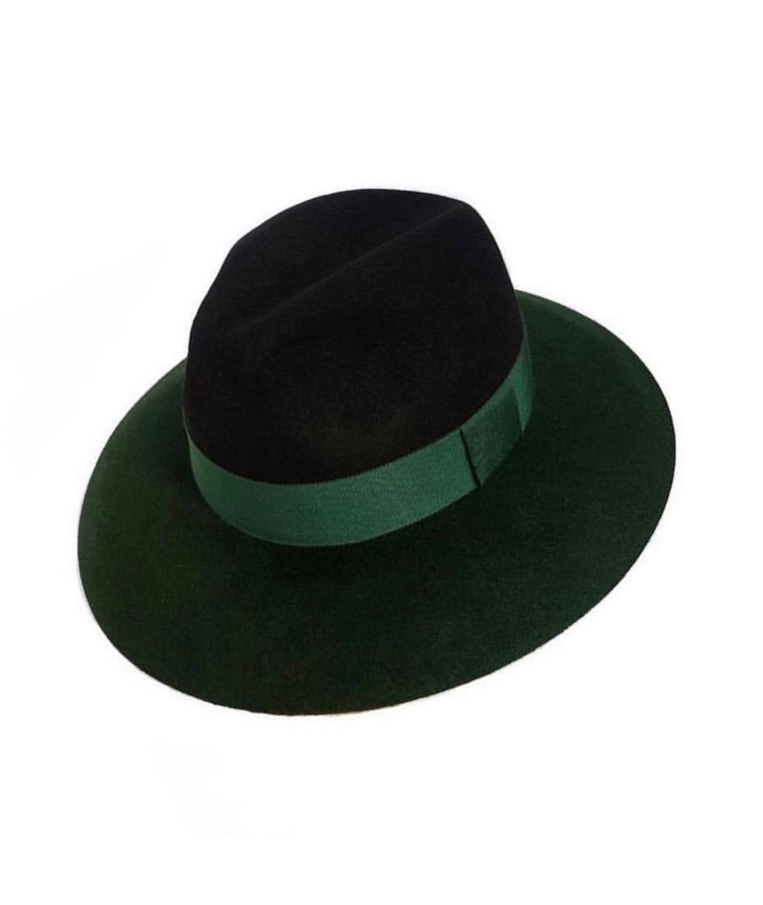 RUSLAN BAGINSKIY Зеленая шерстяная шляпа, фото 1