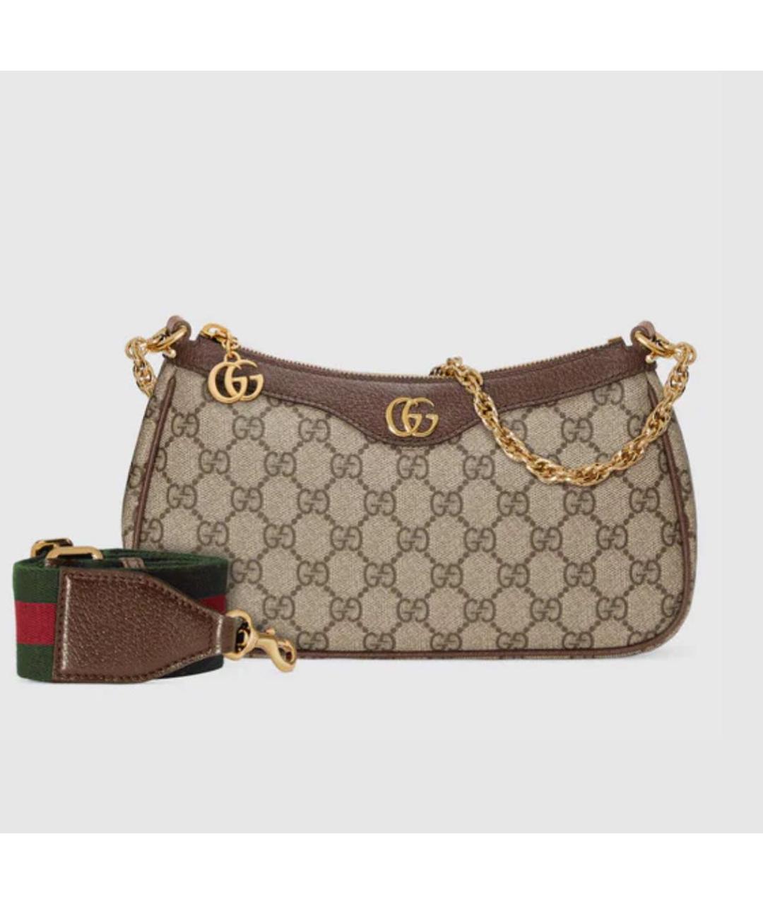 GUCCI Коричневая сумка с короткими ручками, фото 2