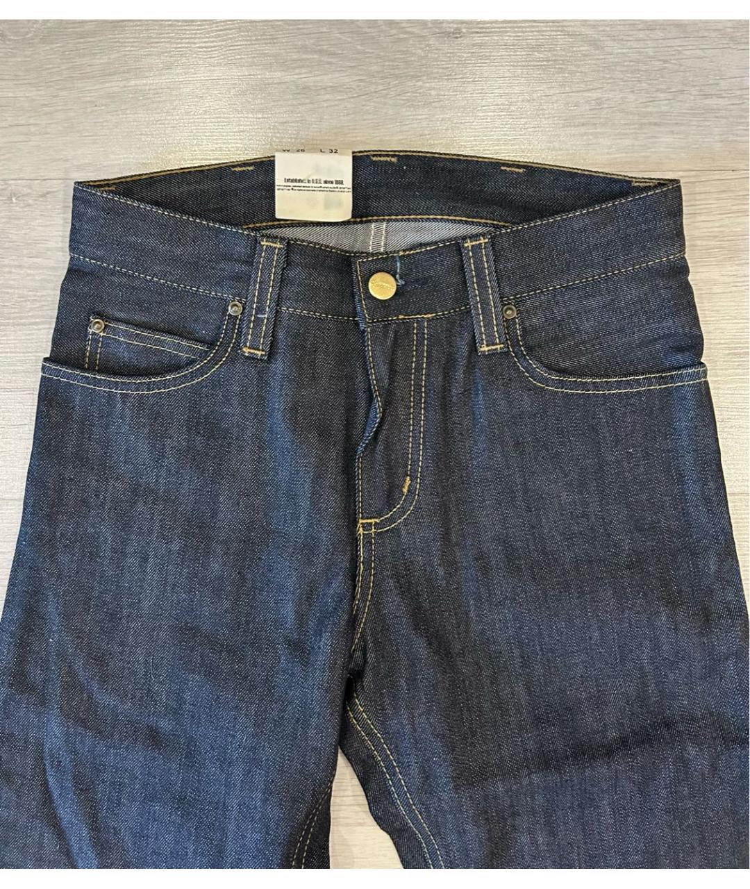 CARHARTT Темно-синие прямые джинсы, фото 3
