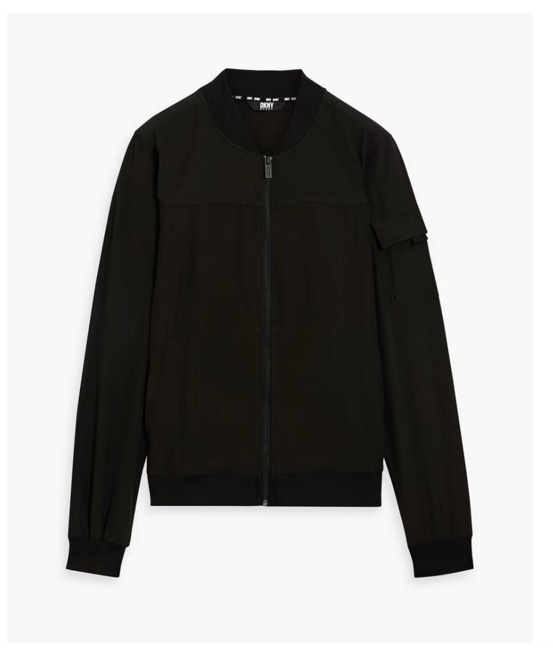 DKNY Черная полиамидовая куртка, фото 6