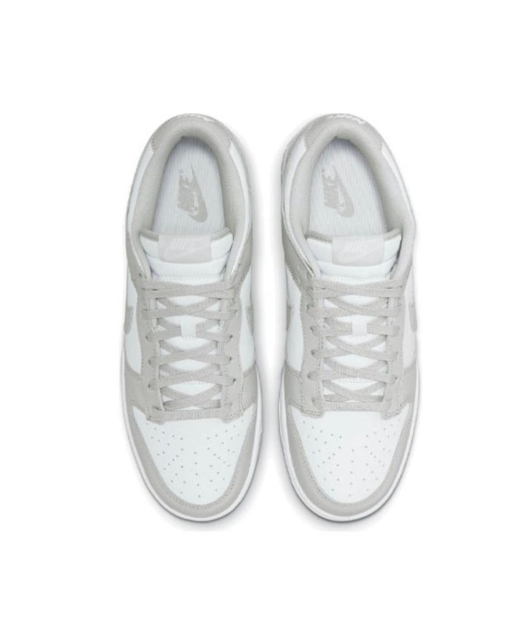 NIKE Серые кожаные низкие кроссовки / кеды, фото 3