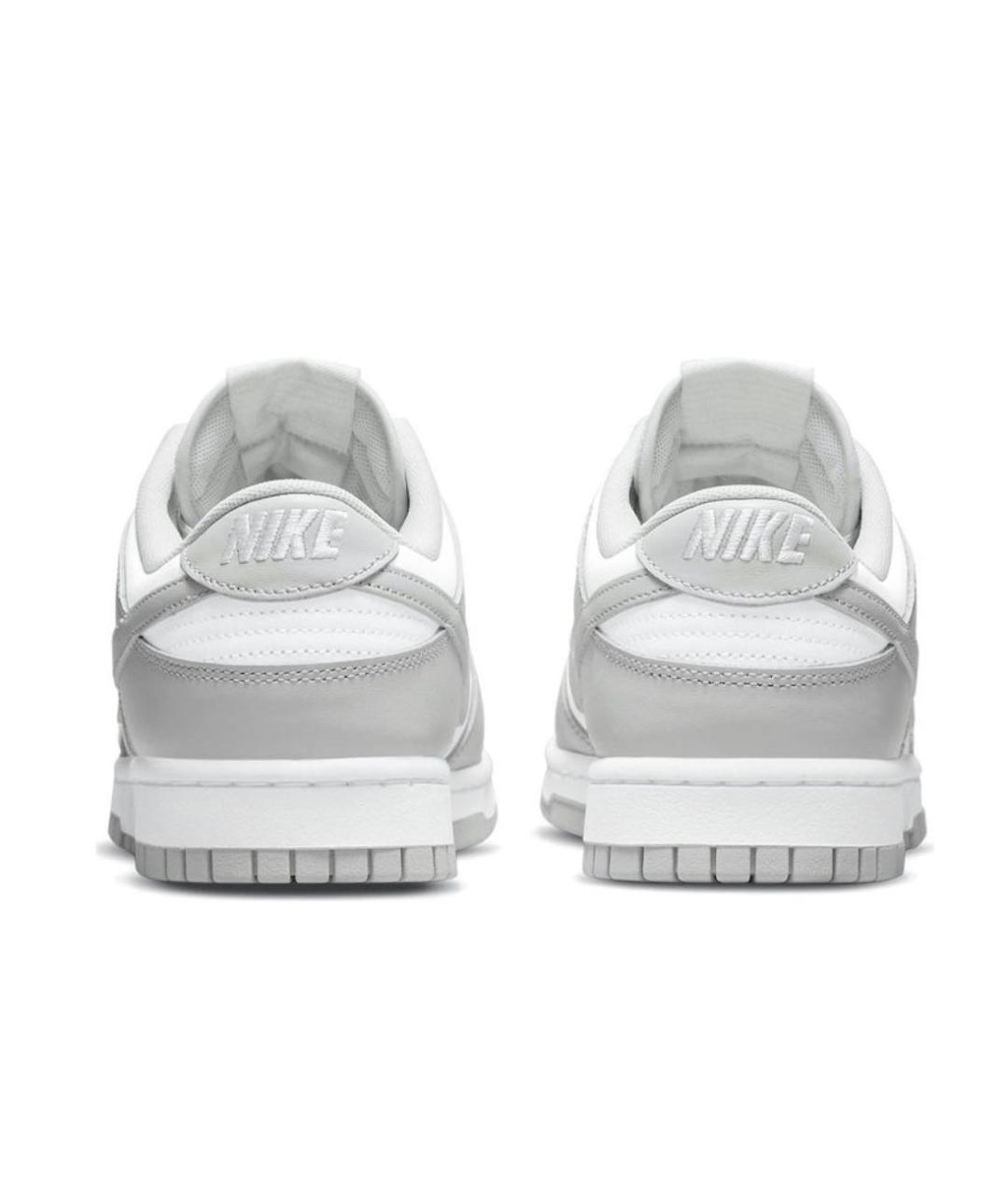 NIKE Серые кожаные низкие кроссовки / кеды, фото 4