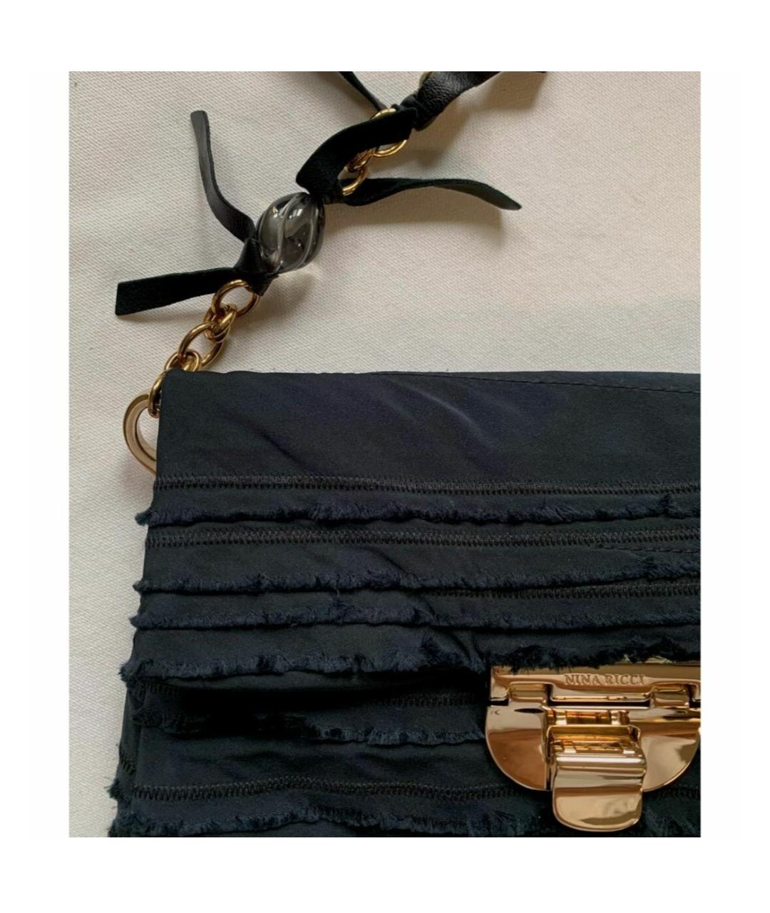 NINA RICCI Темно-синяя сумка с короткими ручками, фото 2