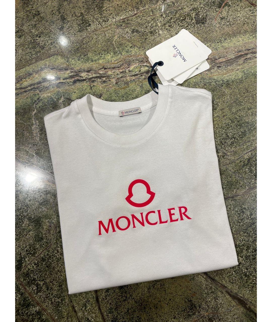 MONCLER Белая футболка, фото 2