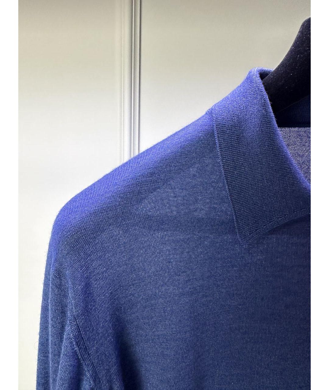 STEFANO RICCI Темно-синий джемпер / свитер, фото 3
