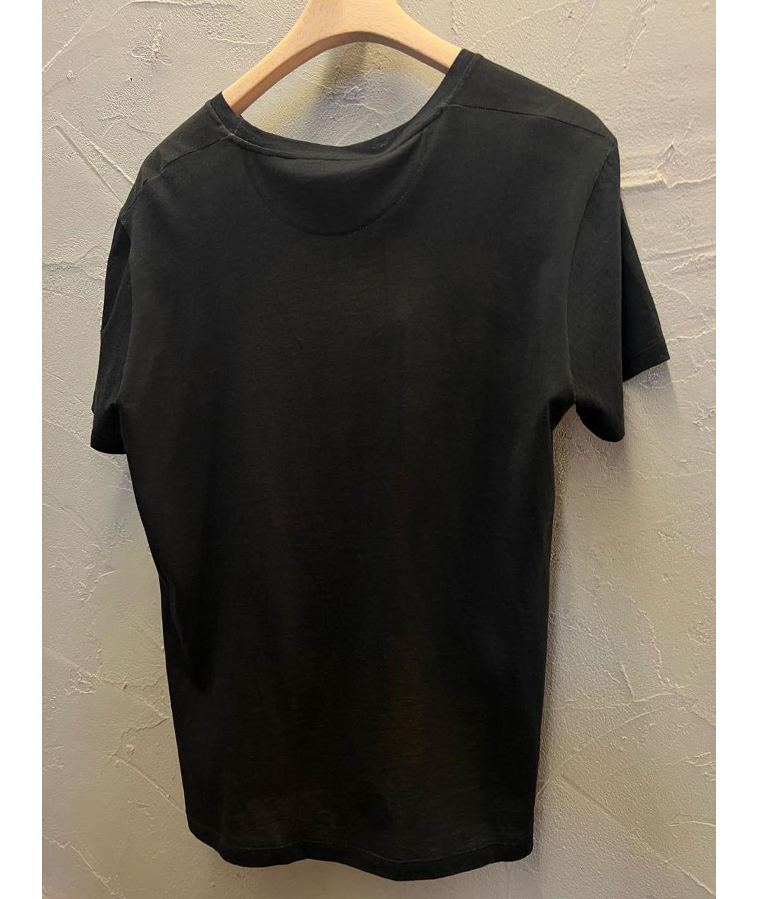 GUCCI Антрацитовая хлопковая футболка, фото 3