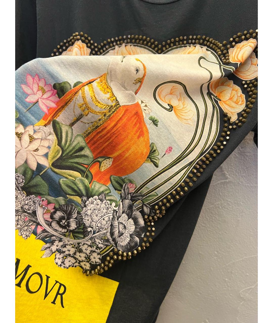 GUCCI Антрацитовая хлопковая футболка, фото 2