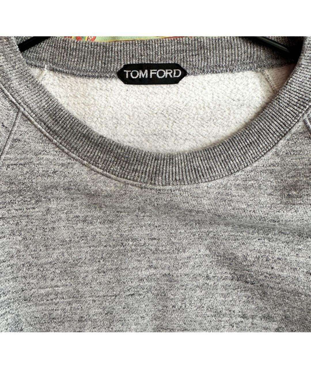 TOM FORD Серый хлопковый спортивный костюм, фото 5