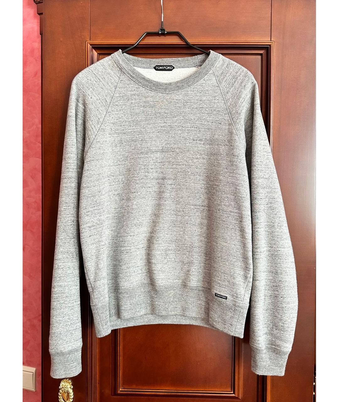 TOM FORD Серый хлопковый спортивный костюм, фото 8