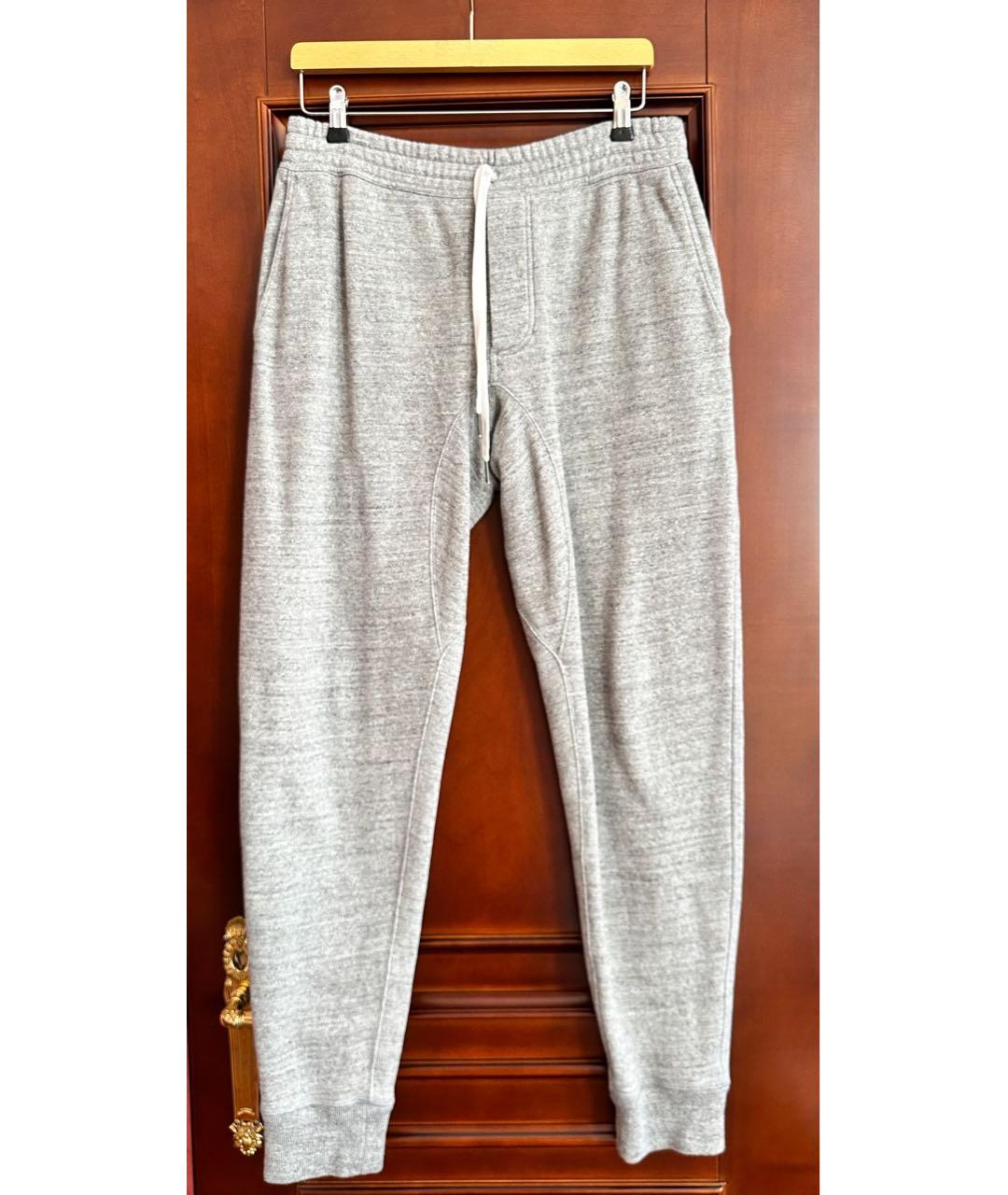 TOM FORD Серый хлопковый спортивный костюм, фото 2